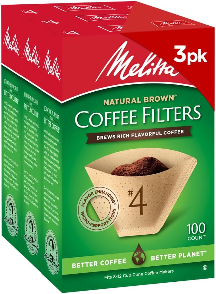 Melitta Cone Coffee Filters No. 4 (200 Count)