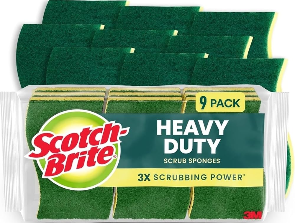 Scotch-Brite Heavy Duty Scrub Sponges (9 Count)