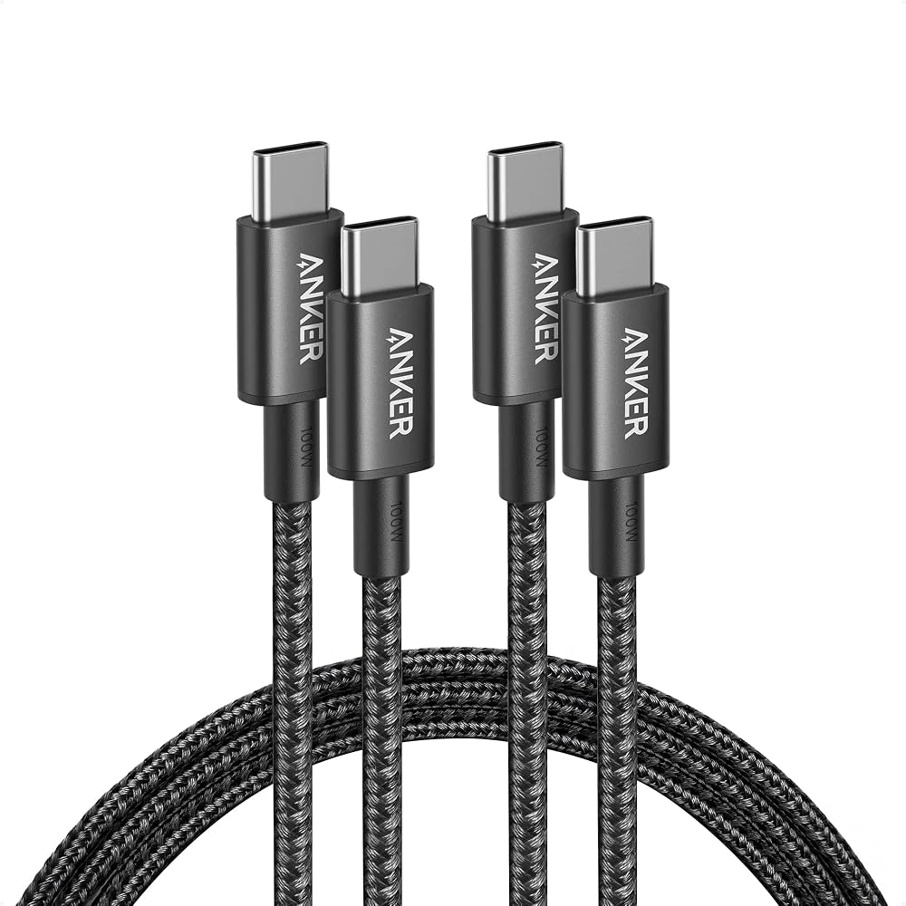 Anker USB-C to USB-C Cable (6ft, 2-Pack)