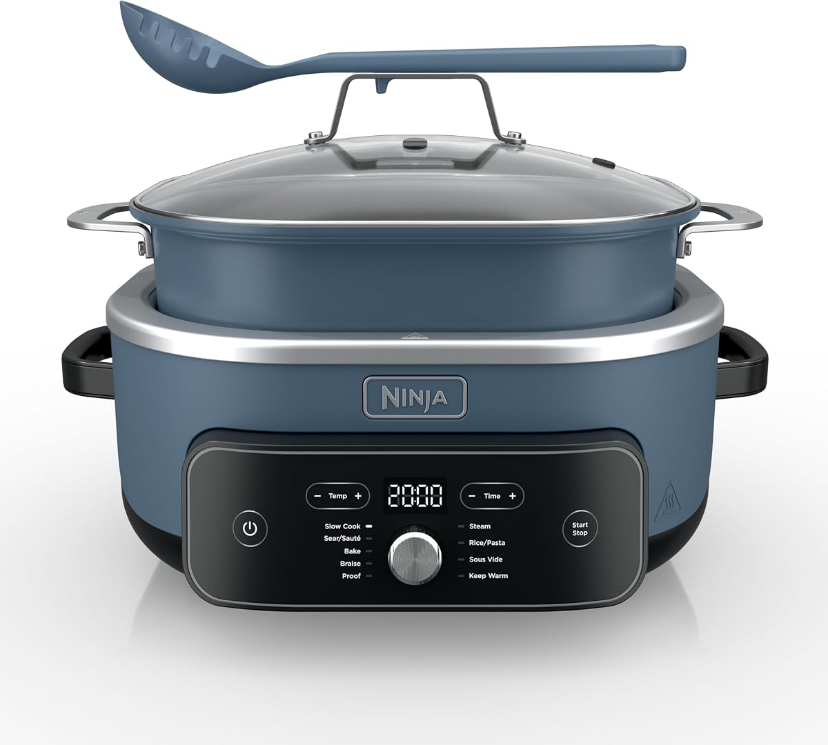 Ninja MC2001 PossibleCooker PRO Plus, 8.5-QT Multicooker, 9 Functions, Slow Cook, Sear, Sauté, Proof, Pasta/Rice, Replace 16 Kitchen Tools, Oven-Safe