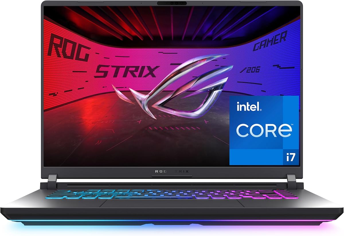 ASUS ROG Strix G16 (2025) Gaming Laptop, 16” FHD+ 16:10 165Hz/3ms, NVIDIA® GeForce RTX™ 5060, Intel® Core™ i7 Processor 14650HX, 16GB DDR5, 1TB Gen 4