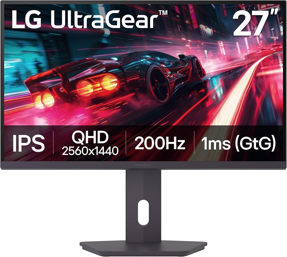 LG 27" UltraGear 1440p 165Hz Gaming Monitor